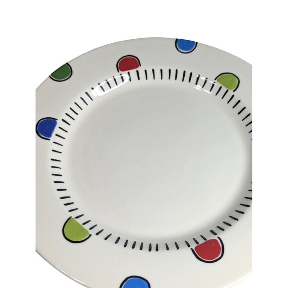 M. Bagwell "Happy Together" Ceramic Salad/Lunch/Dessert Plates Set of 4 - Picture 6 of 8